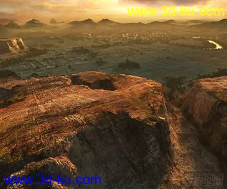 3D打印模型写实悬崖场景的图片