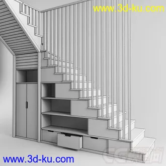 3D打印模型一款木质扶梯的图片