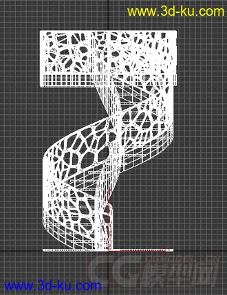 3D打印模型一款镂空复古旋转式扶梯的图片
