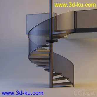 3D打印模型金属网状扶梯的图片