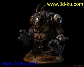 3D打印模型自做的怪兽（有贴图）的图片