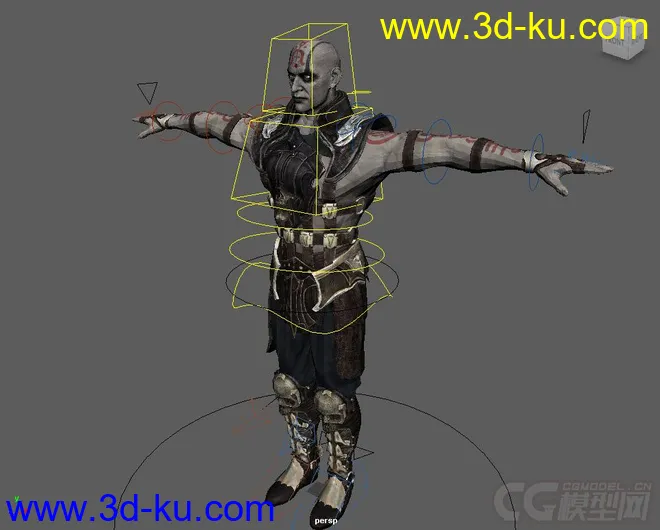 MC Quan Chi rig with textures Maya 2013模型的图片1