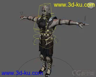 3D打印模型MC Quan Chi rig with textures Maya 2013的图片