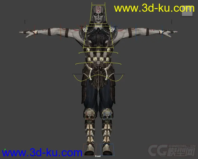 MC Quan Chi rig with textures Maya 2013模型的图片2