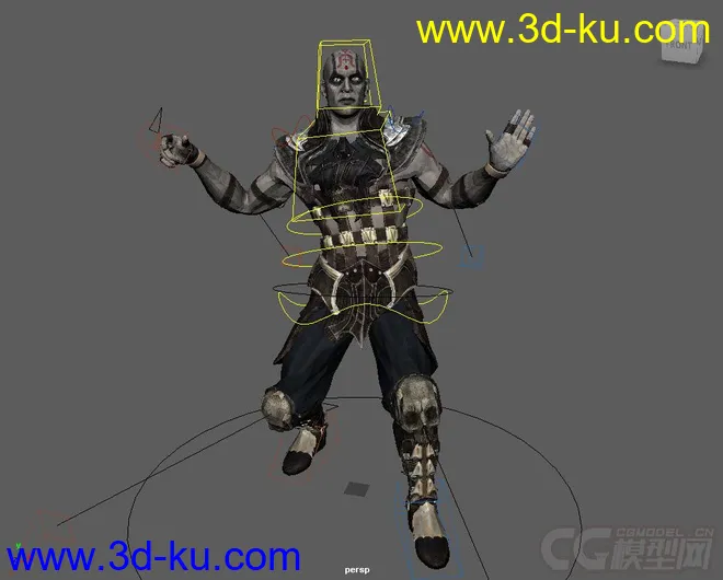 MC Quan Chi rig with textures Maya 2013模型的图片3