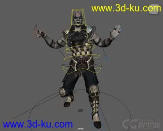 3D打印模型MC Quan Chi rig with textures Maya 2013的图片