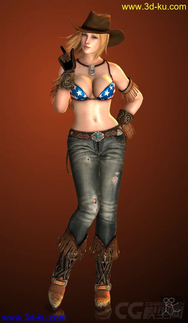 DOA5_Tina_cowgirl_by_L2R模型的图片4