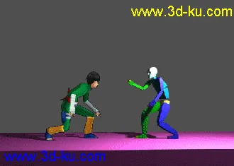 3D打印模型火影李洛克骨骼绑定有动画的图片