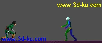 3D打印模型火影李洛克骨骼绑定有动画的图片