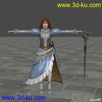 3D打印模型灵魂能力女角色——Hilde的图片