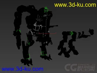 3D打印模型一个高大上的机械人物的图片