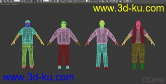 3D打印模型外国男人中年老年人美国大胡子败顶眼镜胖子男人的图片