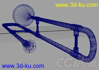3D打印模型小号的图片