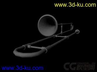 3D打印模型小号的图片