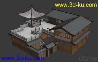 3D打印模型单体古建，仅供学习，严禁商业的图片