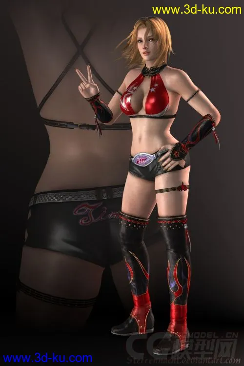 DOA5_Tina_wrestling_red模型的图片1