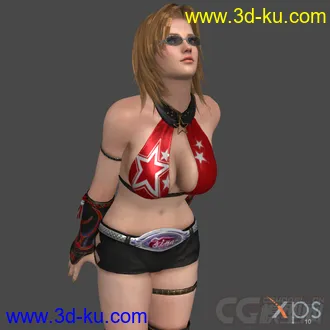 3D打印模型DOA5_Tina_wrestling_red的图片