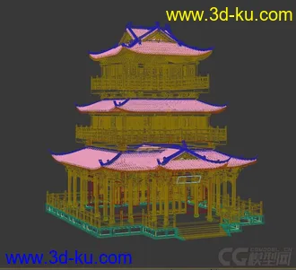 3D打印模型清江浦楼的图片