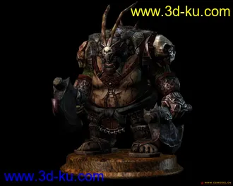 3D打印模型我自己做的怪兽（有贴图的图片