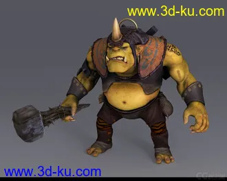 3D打印模型兽人的图片