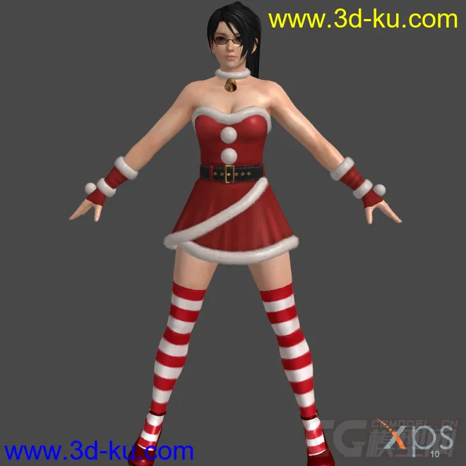 DOA5_Santa's_Babies圣诞装模型的图片2