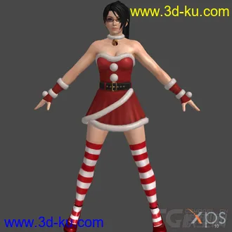 3D打印模型DOA5_Santa's_Babies圣诞装的图片
