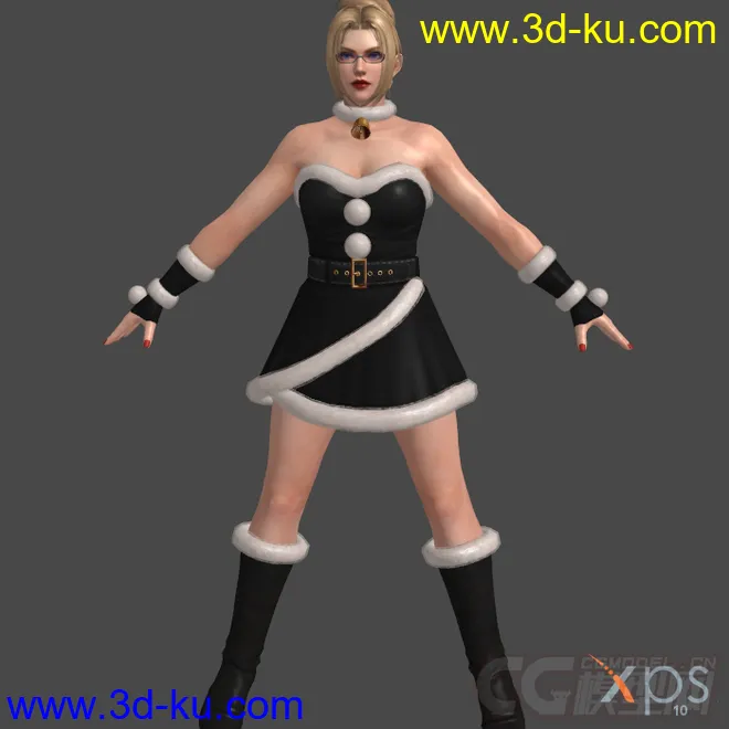 DOA5_Santa's_Babies圣诞装模型的图片4