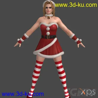 3D打印模型DOA5_Santa's_Babies圣诞装的图片