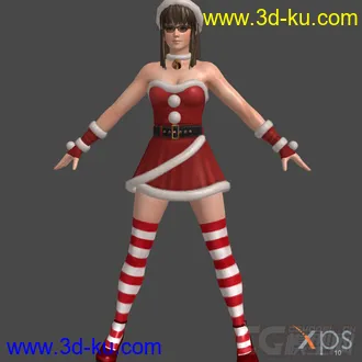 3D打印模型DOA5_Santa's_Babies圣诞装的图片
