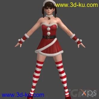 3D打印模型DOA5_Santa's_Babies圣诞装的图片