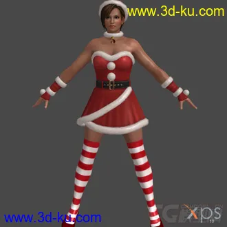3D打印模型DOA5_Santa's_Babies圣诞装的图片