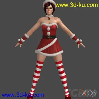 3D打印模型DOA5_Santa's_Babies圣诞装的图片