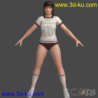 3D打印模型Hitomi Gymn Outfit v1.1的图片