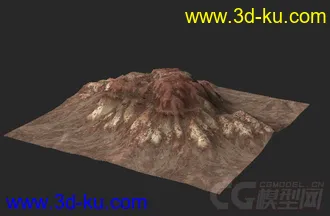 3D打印模型山地场景的图片
