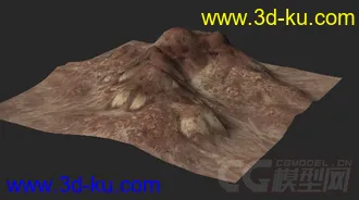 3D打印模型山地场景的图片