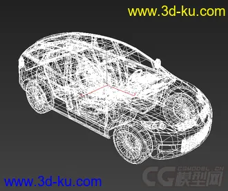 一辆小汽车模型无材质图的图片