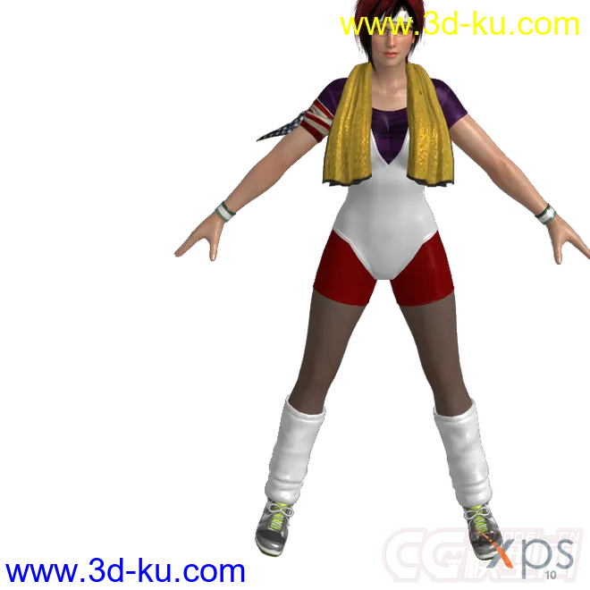 DOA5_Mila_80's_Aerobics_Costume_by_darkblueking模型的图片1