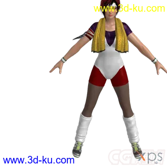 3D打印模型DOA5_Mila_80's_Aerobics_Costume_by_darkblueking的图片