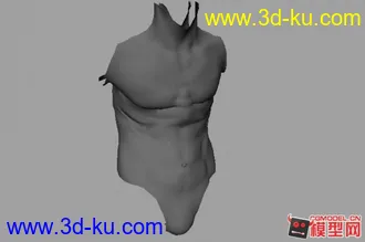 3D打印模型超真实人物角色肌肉运动的图片