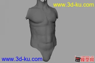 3D打印模型超真实人物角色肌肉运动的图片
