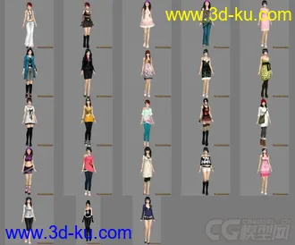 3D打印模型街舞区MM，53个的图片