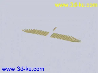 3D打印模型鸟类翅膀动画 仙鹤的图片