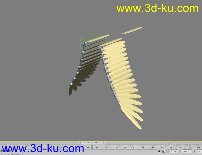 鸟类翅膀动画 仙鹤模型的图片5