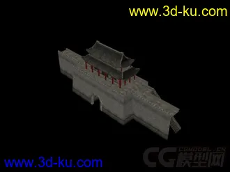 3D打印模型城门的图片