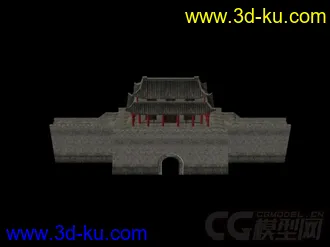 3D打印模型城门的图片