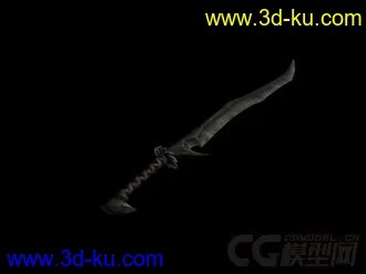 3D打印模型一把刀的图片