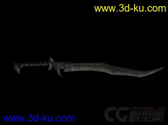 3D打印模型一把刀的图片