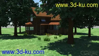 3D打印模型深林木屋的图片