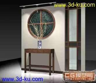3D打印模型精美的室内隔断......的图片