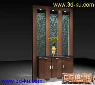 3D打印模型精美的室内隔断......的图片